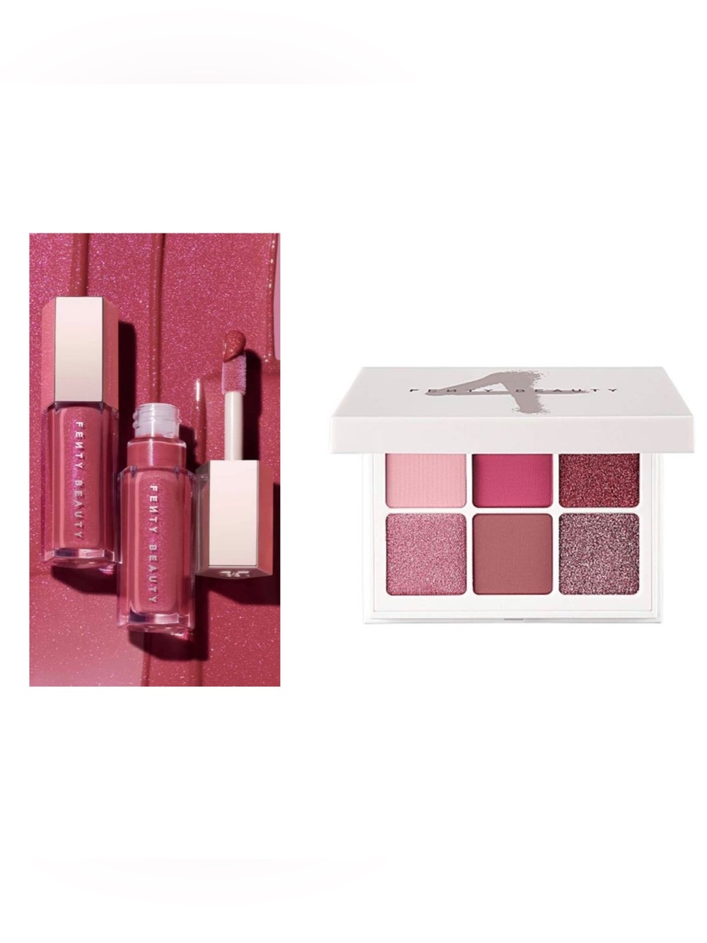 Fenty Beauty Snap Shadow Eyeshadow Palette - Rose & Glass Bomb - Riri